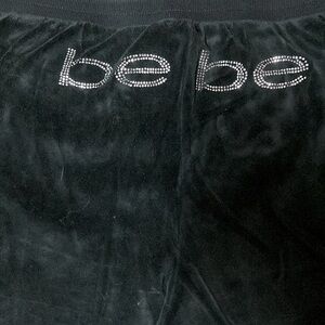 Bebe velour look lounge pants